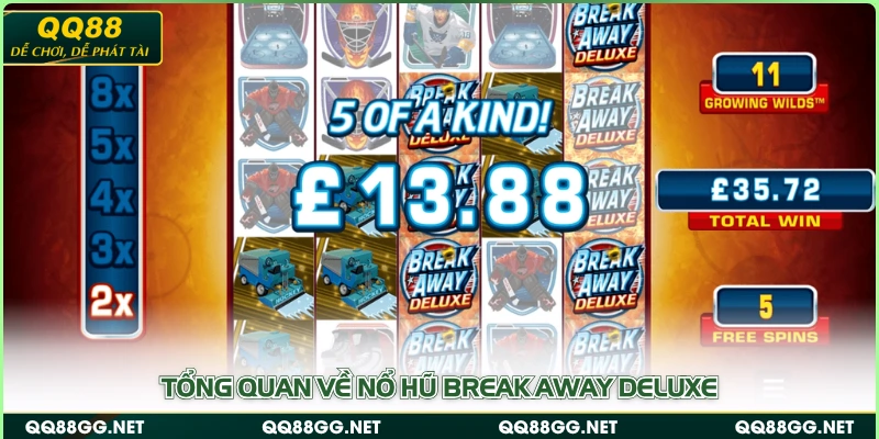 Tổng quan về nổ hũ Break Away Deluxe